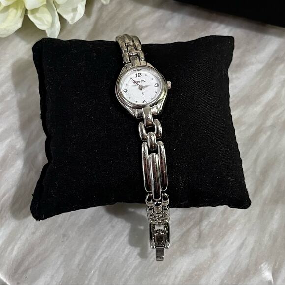 Fossil F2 ES8969 Stainless Steel Analog Quartz Silver Link Bracelet Wrist Watch main image 10